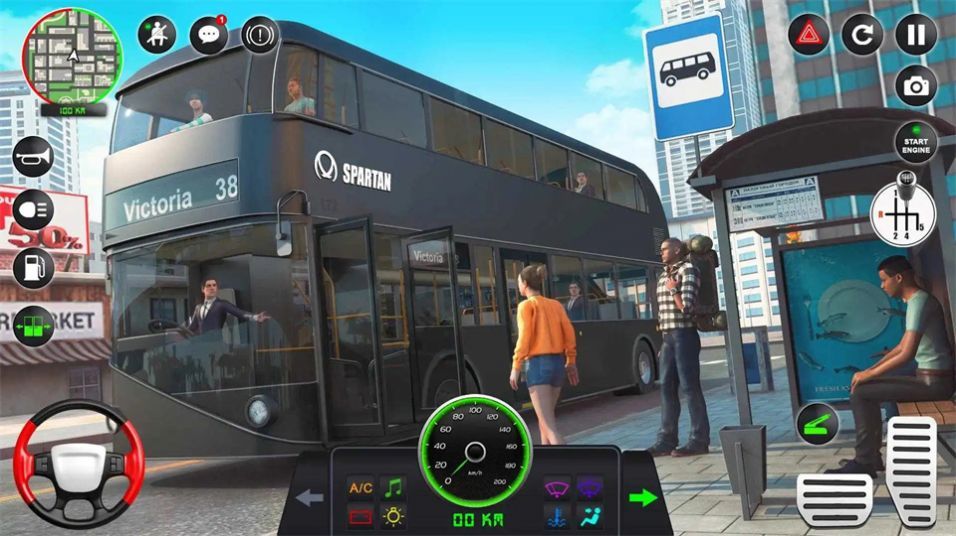 城市长途汽车模拟器3D(1)